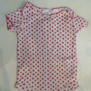 Baby Boden strawberry print bodysuit